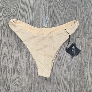 NWT Zaful Tan High Cut Bikini Bottoms